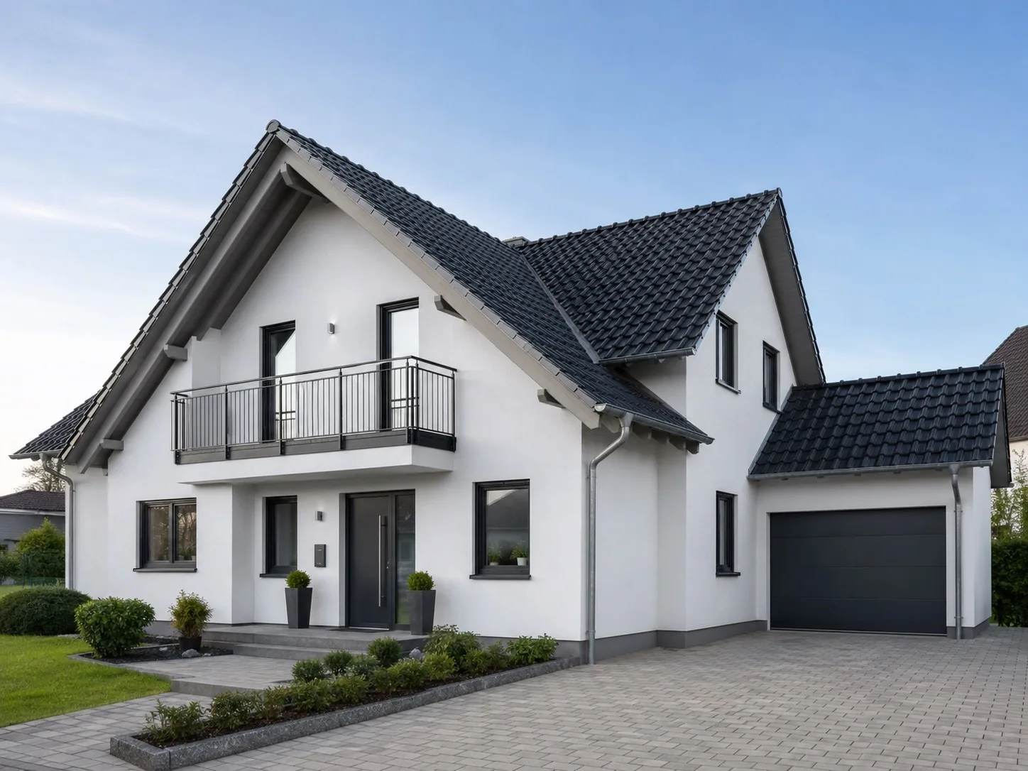 Einfamilienhaus mit neuem Ziegeldach – Neueindeckung